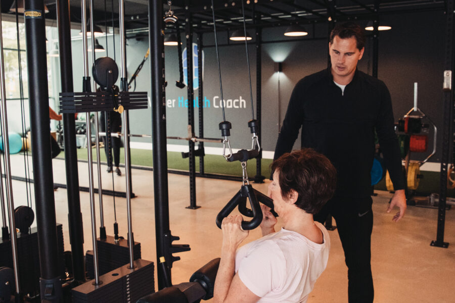 Krachttraining afvallen spiermassa leiden en oegstgeest personal trainer coach training